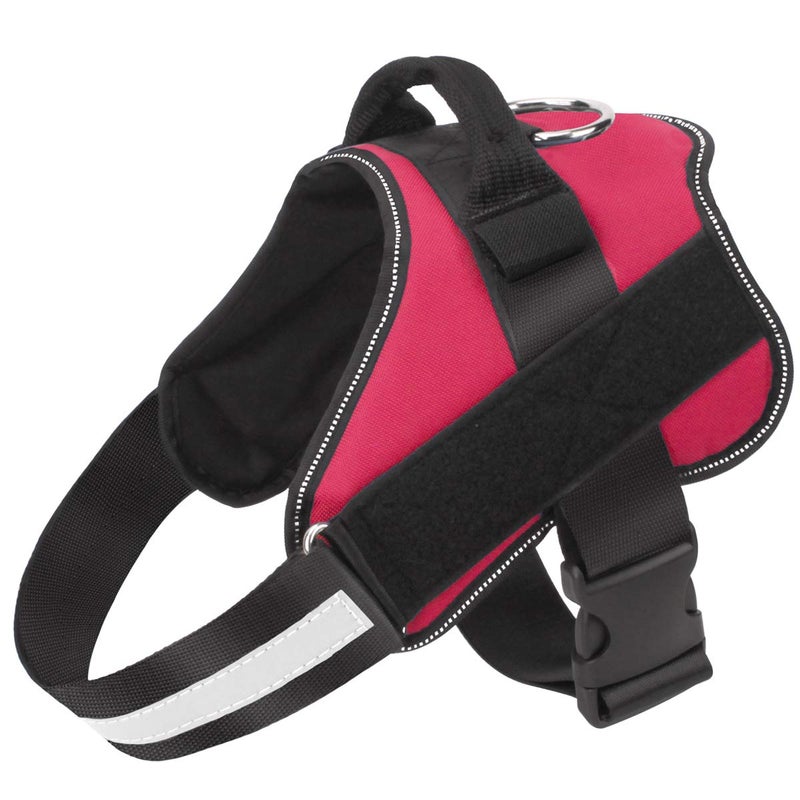 Bolux Dog Harness, No-Pull Reflective Dog Vest, Breathable Adjustable Pet Harness with Handle for Outdoor Walking - No More Pulling, Tugging or Choking (Red, M) - Image 1